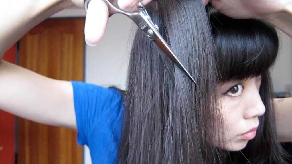 Как сделать волосы тонкими при помощи ножниц