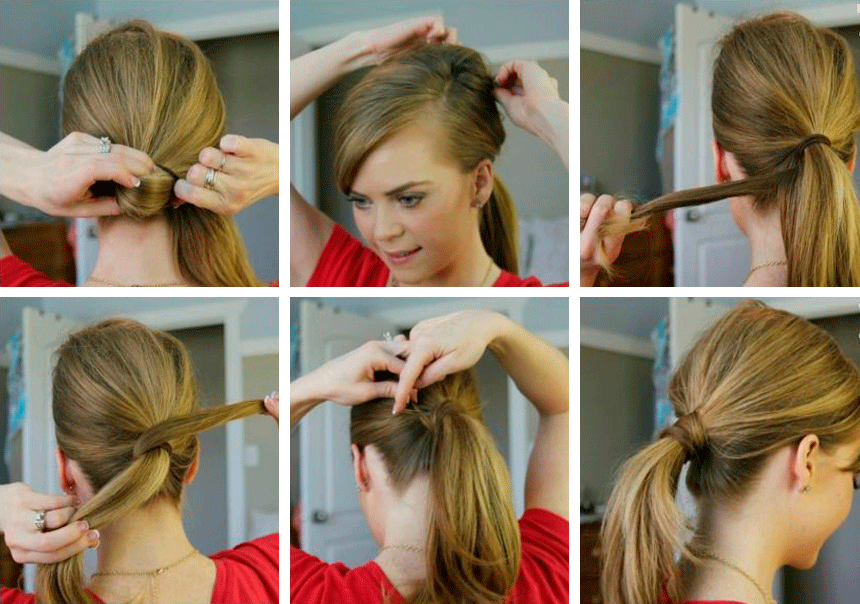 Как самому себе сделать прическу за 5 минут красивую с короткими волосами