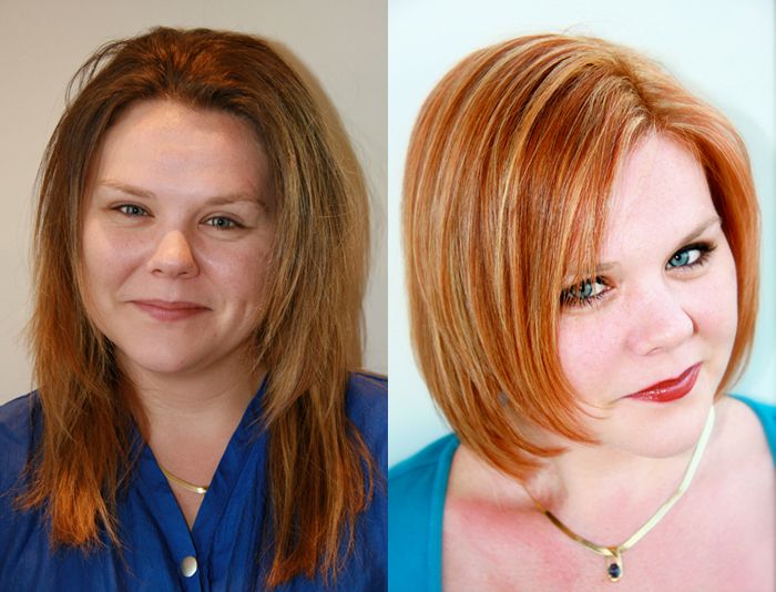 Стрижка на тонкие волосы до и после фото