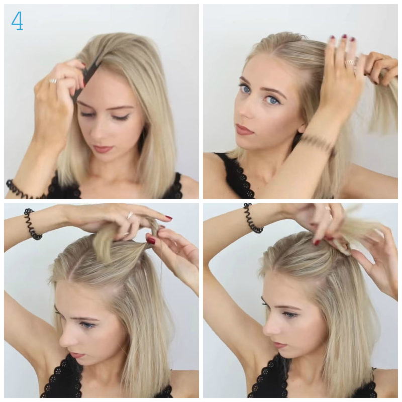 Как сделать прическу на тонкие волосы средней длины в домашних условиях