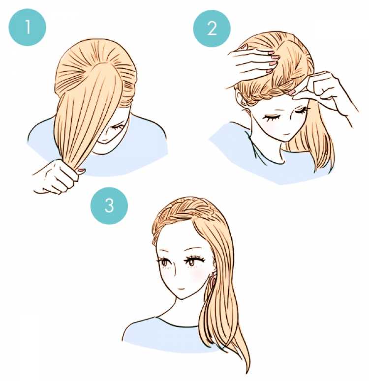 Как заплести волосы с груди
