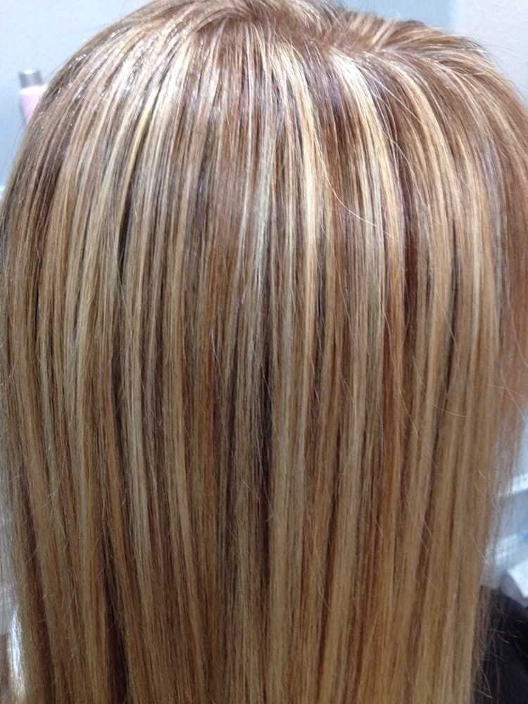 Шоколадное мелирование на русые волосы фото