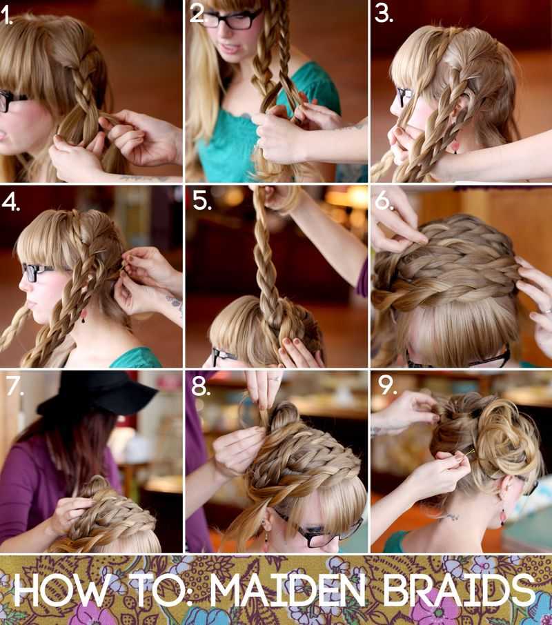 Как делать косичку на парике