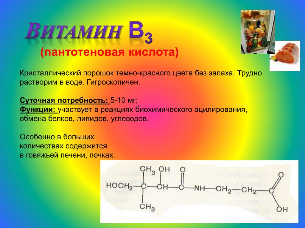 Витамин б3 презентация