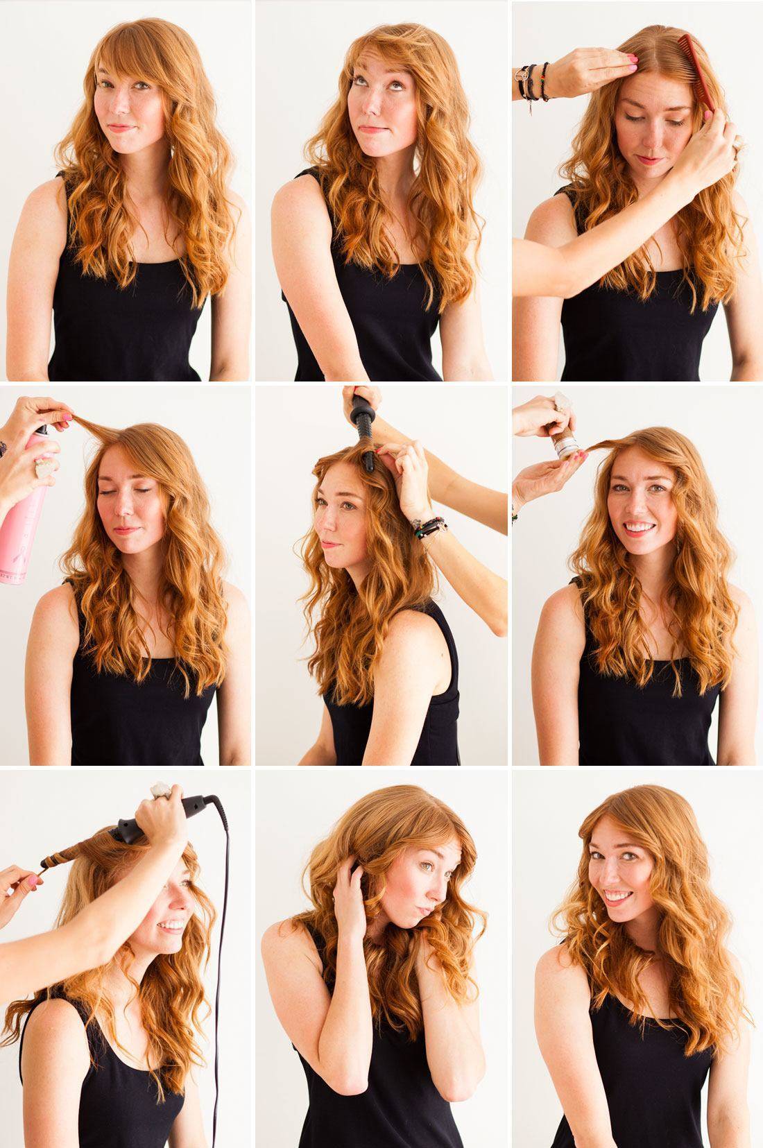 Как накрутить локоны на длинные волосы