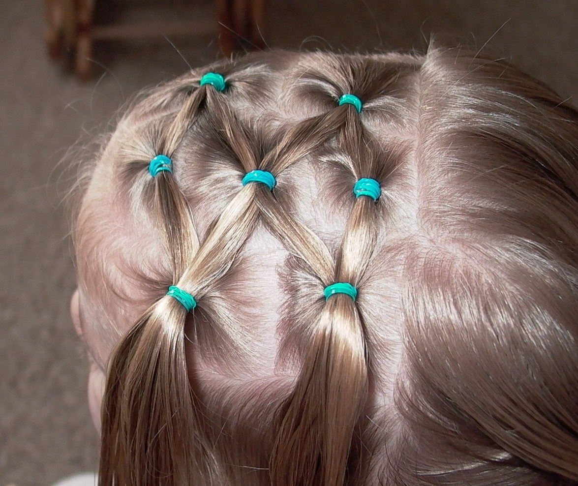 Как сделать прическу сеточка из волос для девочек