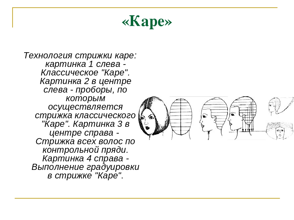 График каре. Технологическая карта стрижки каре. Схема стрижки каре классическое технологическая карта. Технология стрижки каре классическое со схемой выполнения. Технология выполнения стрижки каре схема описание.