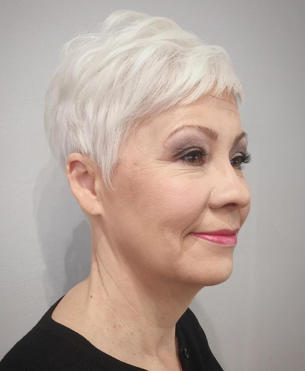 Прическа на короткие волосы фото для женщин 60 лет фото