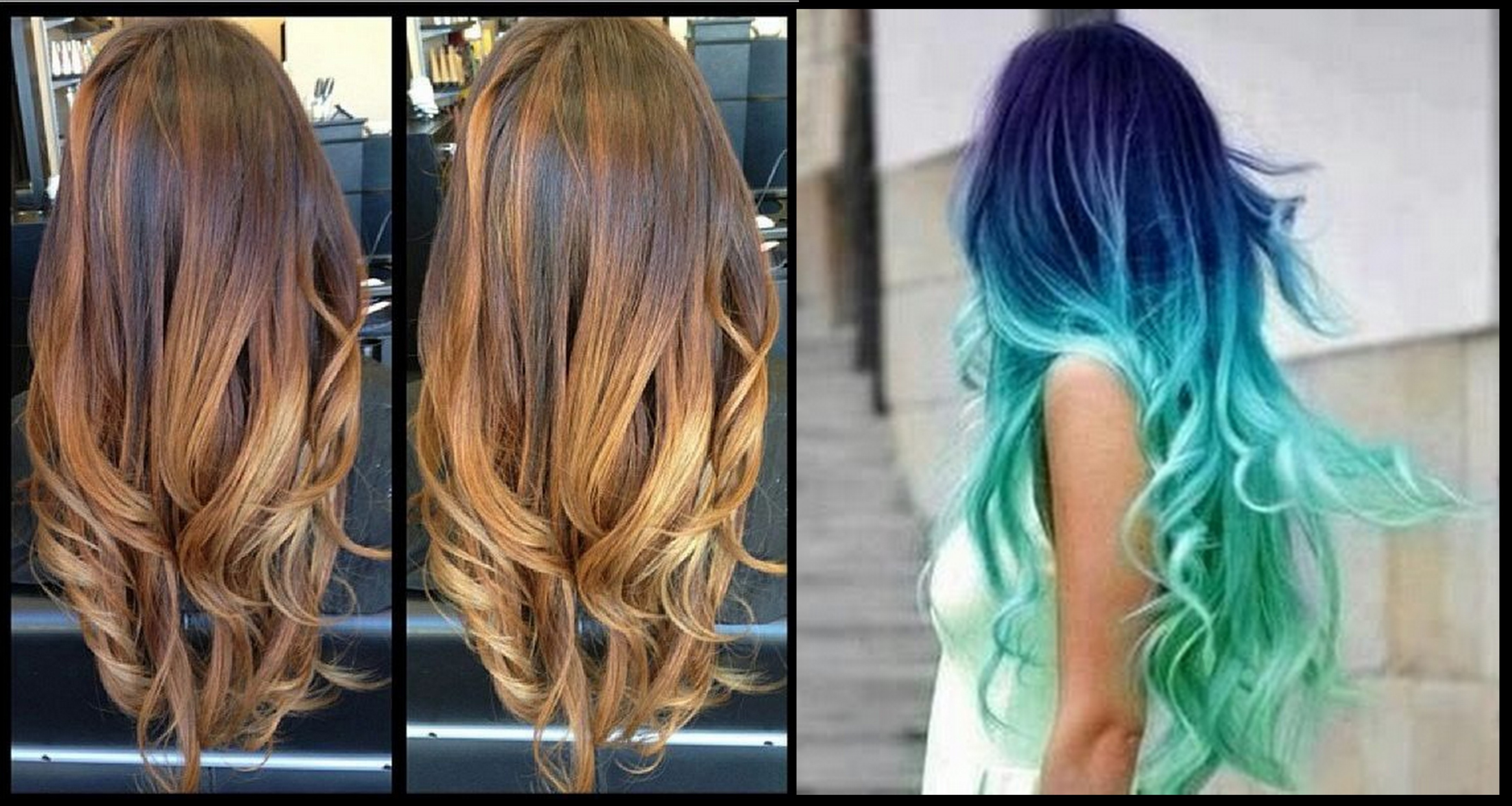 Как называется цвет волос когда корни одного цвета а концы другого цвета